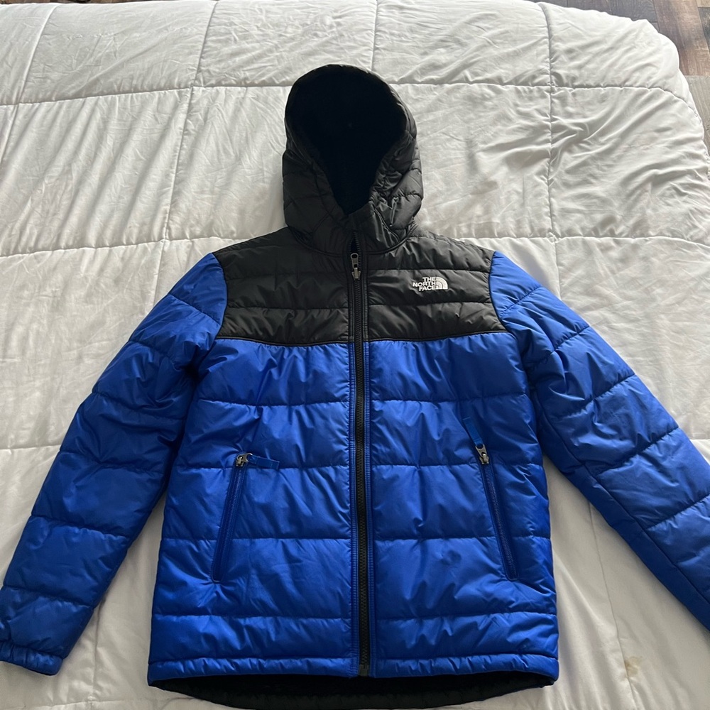 The North Face Mount Chimborazo Reversible Hoodie Puffer Fleece Jacket Coat L